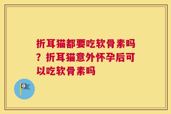 折耳猫都要吃软骨素吗？折耳猫意外怀孕后可以吃软骨素吗