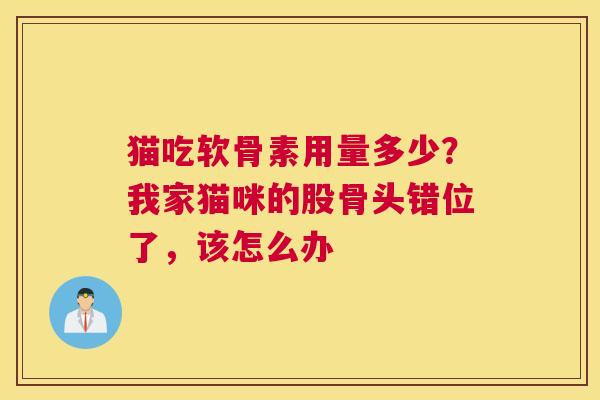 猫吃软骨素用量多少？我家猫咪的股骨头错位了，该怎么办