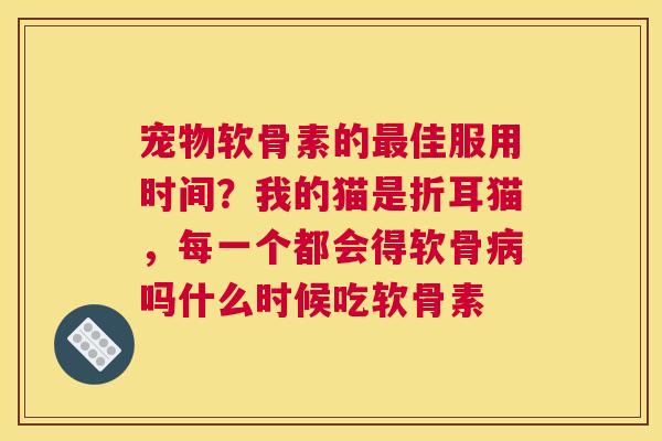 宠物软骨素的最佳服用时间？我的猫是折耳猫，每一个都会得软骨病吗什么时候吃软骨素
