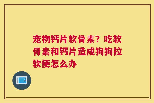 宠物钙片软骨素？吃软骨素和钙片造成狗狗拉软便怎么办