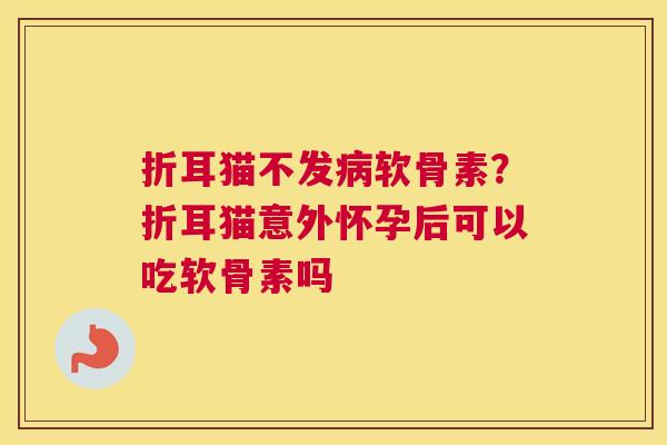 折耳猫不发病软骨素？折耳猫意外怀孕后可以吃软骨素吗