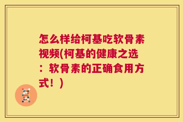 怎么样给柯基吃软骨素视频(柯基的健康之选:软骨素的正确食用方式!)