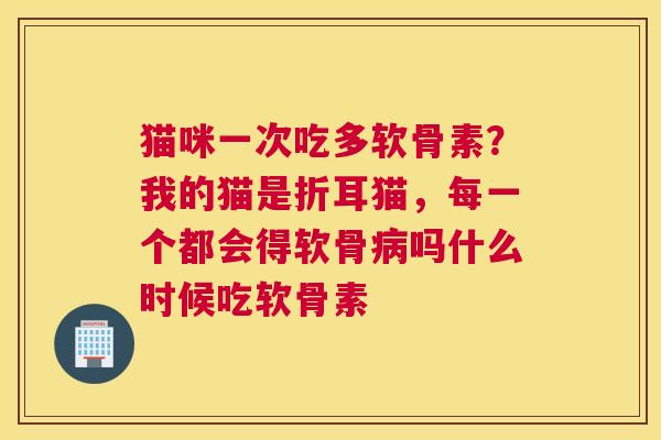 猫咪一次吃多软骨素？我的猫是折耳猫，每一个都会得软骨病吗什么时候吃软骨素