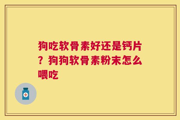 狗吃软骨素好还是钙片？狗狗软骨素粉末怎么喂吃