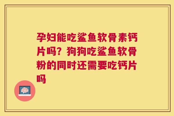 孕妇能吃鲨鱼软骨素钙片吗？狗狗吃鲨鱼软骨粉的同时还需要吃钙片吗