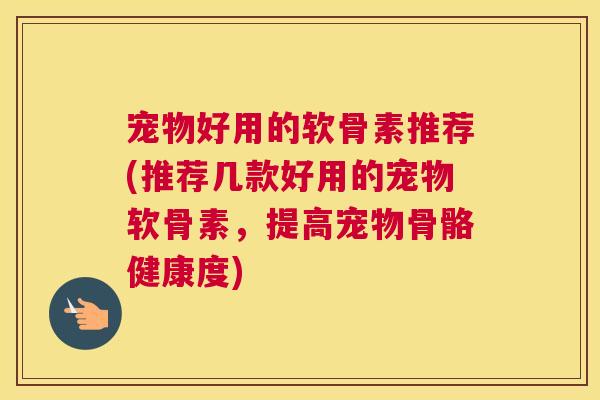 宠物好用的软骨素推荐(推荐几款好用的宠物软骨素，提高宠物骨骼健康度)