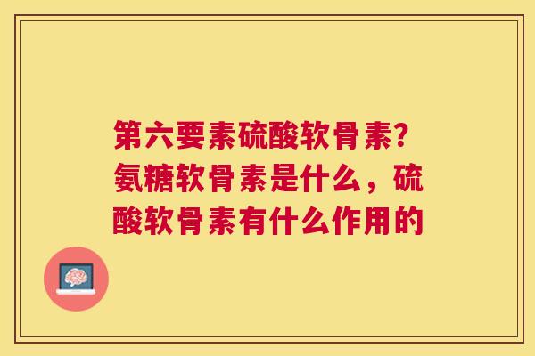 第六要素硫酸软骨素？氨糖软骨素是什么，硫酸软骨素有什么作用的