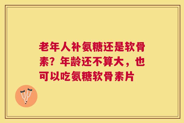 老年人补氨糖还是软骨素？年龄还不算大，也可以吃氨糖软骨素片