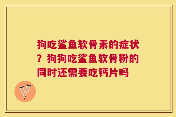 狗吃鲨鱼软骨素的症状？狗狗吃鲨鱼软骨粉的同时还需要吃钙片吗