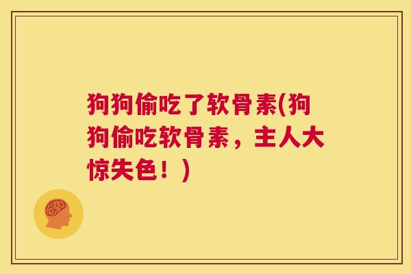 狗狗偷吃了软骨素(狗狗偷吃软骨素，主人大惊失色！)