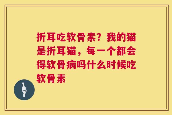 折耳吃软骨素？我的猫是折耳猫，每一个都会得软骨病吗什么时候吃软骨素