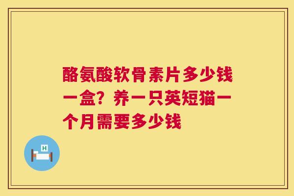酪氨酸软骨素片多少钱一盒？养一只英短猫一个月需要多少钱