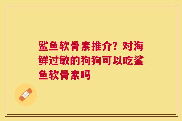 鲨鱼软骨素推介？对海鲜过敏的狗狗可以吃鲨鱼软骨素吗