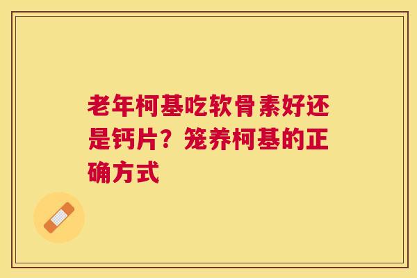 老年柯基吃软骨素好还是钙片？笼养柯基的正确方式
