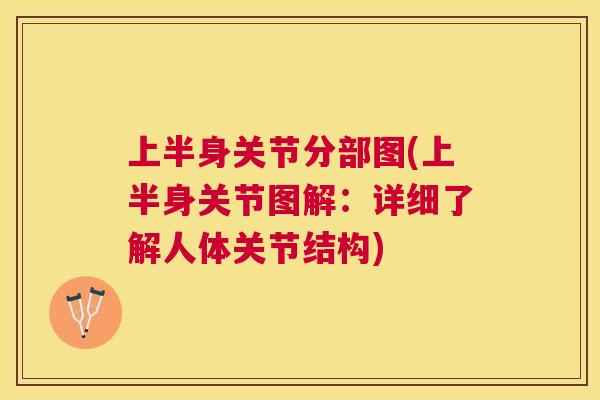 上半身关节分部图(上半身关节图解：详细了解人体关节结构)