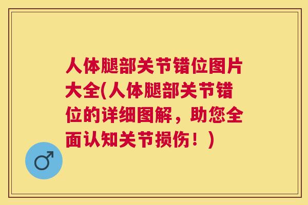 人体腿部关节错位图片大全(人体腿部关节错位的详细图解，助您全面认知关节损伤！)