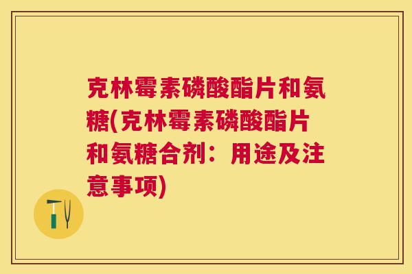 克林霉素磷酸酯片和氨糖(克林霉素磷酸酯片和氨糖合剂：用途及注意事项)