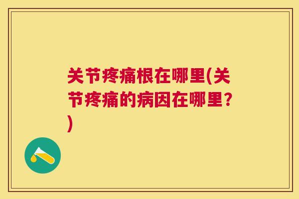 关节根在哪里(关节的因在哪里？)