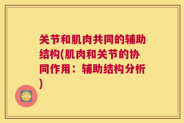 关节和肌肉共同的辅助结构(肌肉和关节的协同作用：辅助结构分析)