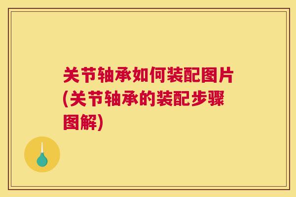 关节轴承如何装配图片(关节轴承的装配步骤图解)
