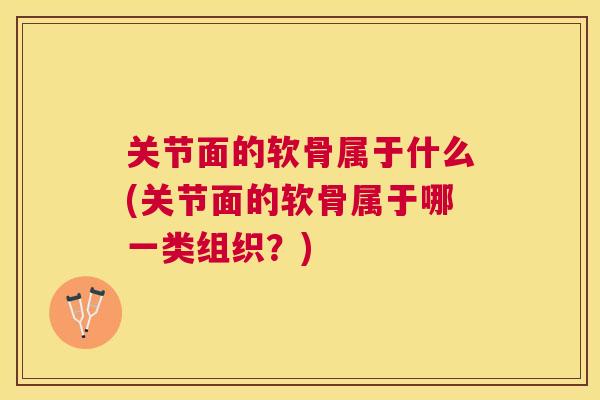 关节面的软骨属于什么(关节面的软骨属于哪一类组织？)