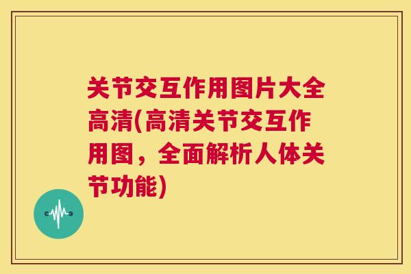 关节交互作用图片大全高清(高清关节交互作用图,全面解析人体关节功能) 关节交互作用图片大全高清(高清关节交互作用图,全面解析人体关节功能)