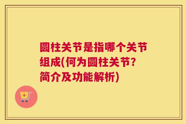 圆柱关节是指哪个关节组成(何为圆柱关节？简介及功能解析)
