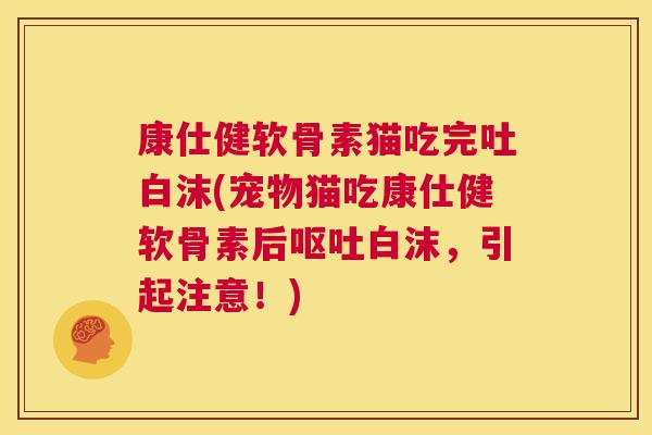 康仕健软骨素猫吃完吐白沫(宠物猫吃康仕健软骨素后呕吐白沫，引起注意！)