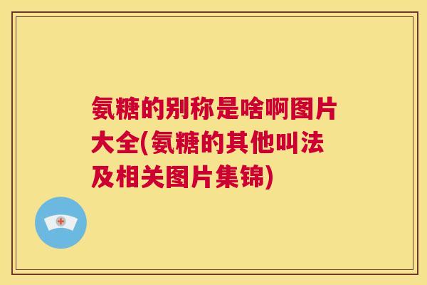 氨糖的别称是啥啊图片大全(氨糖的其他叫法及相关图片集锦)