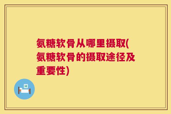 氨糖软骨从哪里摄取(氨糖软骨的摄取途径及重要性)