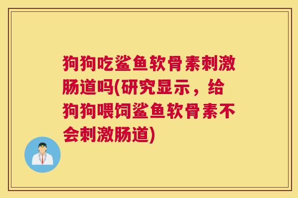 狗狗吃鲨鱼软骨素刺激肠道吗(研究显示，给狗狗喂饲鲨鱼软骨素不会刺激肠道)