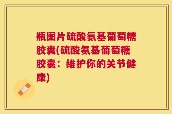 瓶图片硫酸氨基葡萄糖胶囊(硫酸氨基葡萄糖胶囊：维护你的关节健康)