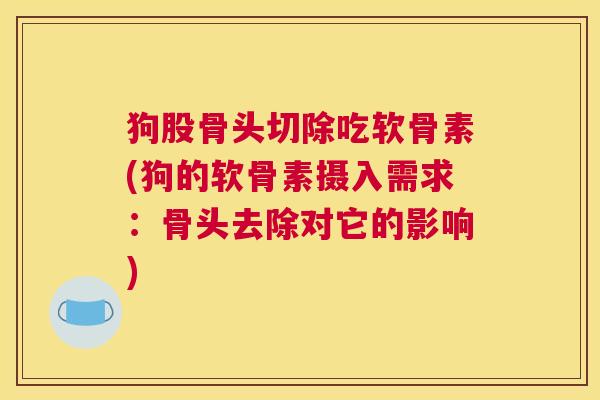 狗股骨头切除吃软骨素(狗的软骨素摄入需求：骨头去除对它的影响)