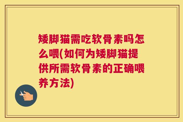 矮脚猫需吃软骨素吗怎么喂(如何为矮脚猫提供所需软骨素的正确喂养方法)