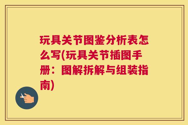 玩具关节图鉴分析表怎么写(玩具关节插图手册：图解拆解与组装指南)