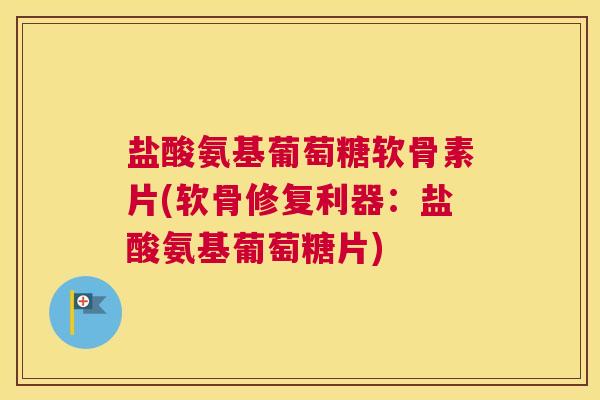 盐酸氨基葡萄糖软骨素片(软骨修复利器：盐酸氨基葡萄糖片)