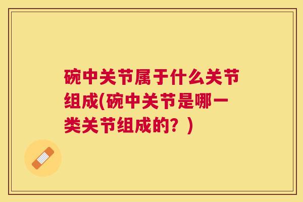碗中关节属于什么关节组成(碗中关节是哪一类关节组成的?) 碗中关节属于什么关节组成(碗中关节是哪一类关节组成的?)