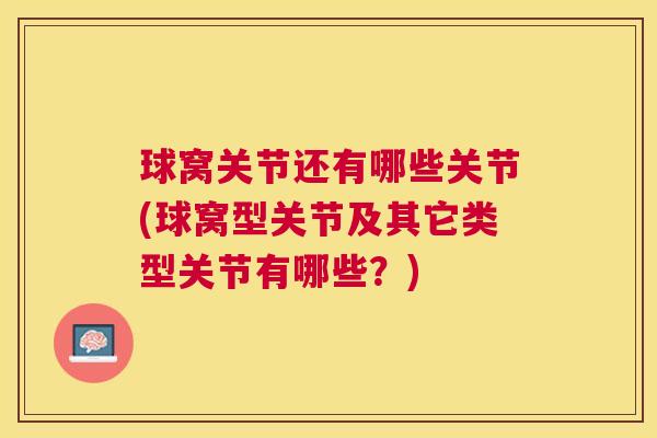 球窝关节还有哪些关节(球窝型关节及其它类型关节有哪些？)