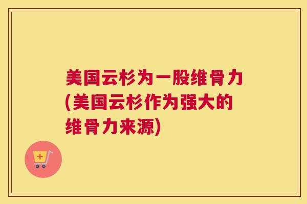 美国云杉为一股维骨力(美国云杉作为强大的维骨力来源)