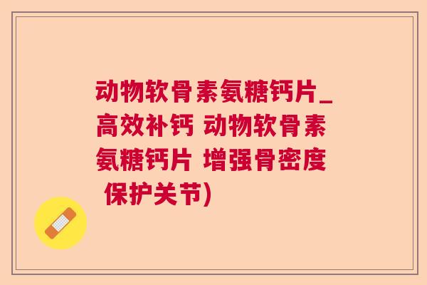 动物软骨素氨糖钙片_高效补钙 动物软骨素氨糖钙片 增强骨密度 保护关节)