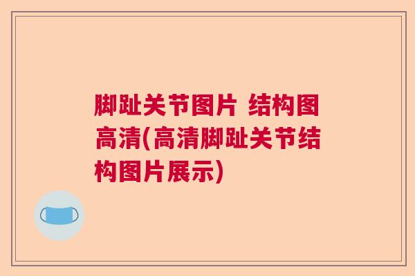 脚趾关节图片 结构图高清(高清脚趾关节结构图片展示)