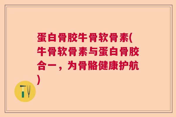 蛋白骨胶牛骨软骨素(牛骨软骨素与蛋白骨胶合一，为骨骼健康护航)