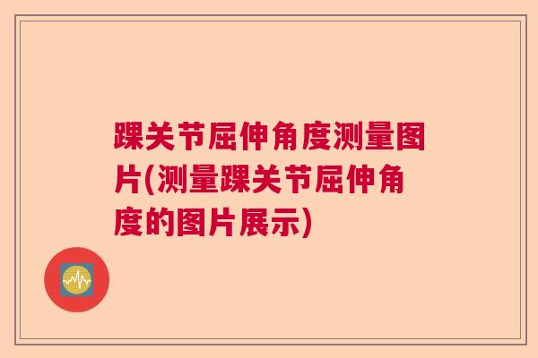 踝关节屈伸角度测量图片(测量踝关节屈伸角度的图片展示)