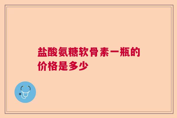 盐酸氨糖软骨素一瓶的价格是多少