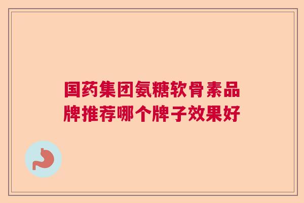国药集团氨糖软骨素品牌推荐哪个牌子效果好